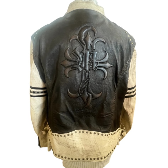 Wilsons Leather Jackets & Blazers - Wilsons Leather Moto Jacket Vintage Rare Biker Woman Men Distressed IX XXL Plus